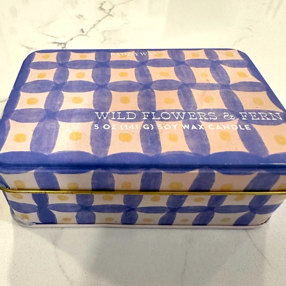 NWT Paddywax Wildflowers and Fern Scent Tin Candle 🕯️